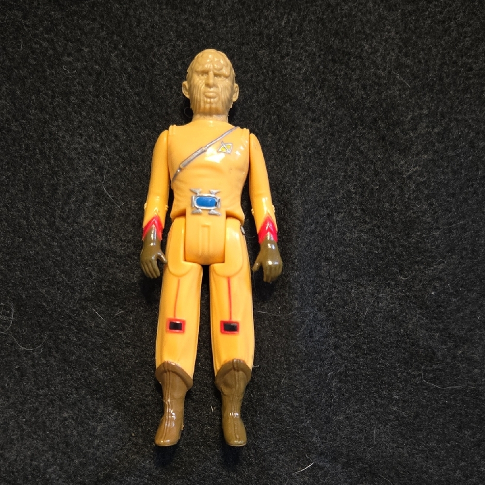 Vintage Star Trek Action Figure with Orange and Brown Outfit